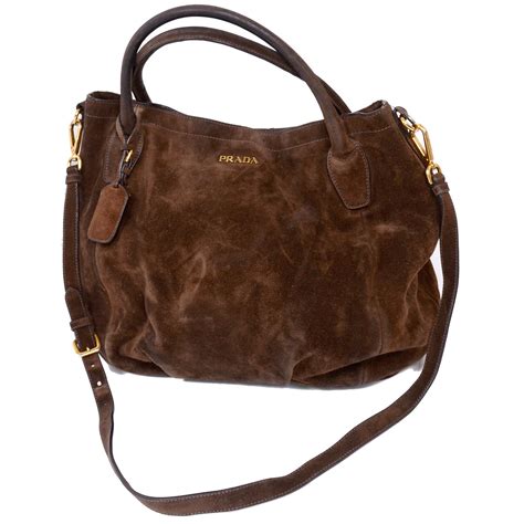 brown suede purse